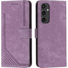 BDT Boutique Samsung Galaxy S24 Fe Kickstand Kart Ekleme Pu Deri Için Flip Case (Yurt Dışından)