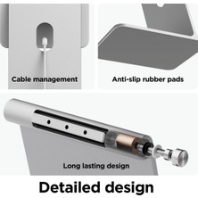 Elago iPad Tüm Modelleri Ile Uyumlu Manyetik Stand Silver-Gri