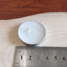 Oduncu Dünyası 50'Li Paket 6 Gr 3,5   cm   Genişlik  x  7 Mm Yükseklik Tealight Tea Light Mum Beyaz Renk (50 Adet)