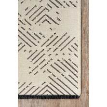 Colore Home Krem Kaymaz Taban Yıkanabilir Dekoratif Kilim Yolluk K5109