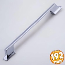 Badem10 Eda Kulp Krom Metal 192 mm - 19.2 cm Mobilya Mutfak Çekmece Dolap Dolabı Kapak Kulbu Kulpu Kulpları