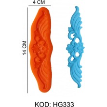 Yan Dekor Figürlü Gıda Silikon Kalıbı
