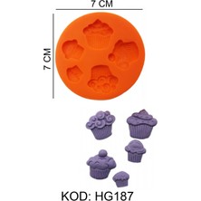 Gıda Silikon Kalıbı Cupcakeler