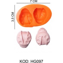 Uğur Böceği Figürlü Gıda Silikon Kalıbı