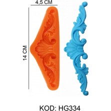 Yan Dekor Motifler Figürlü Gıda Silikon Kalıbı