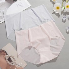 KORSEFABRİKA Trend Mood STORE 2'li Mikro Şeffaf Dikişsiz- Lazer Kesim Iz Yapmaz Ultra Ince Buz Ipeği Nefes Alabilen Külot Korse