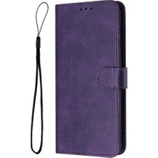 Toka Pu ile Samsung Galaxy S8 Kickstand Saf Renk Için Flip Case (Yurt Dışından)