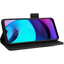 Gx Shop Motorola Motorola E20/E30/E40 Deri Folio Flip Case Koruyucu Kılıf (Yurt Dışından)