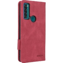 Gx Shop Tcl 20SE Kart Ekleme Deri Için Kılıf Folio Flip Case Tam Koruma (Yurt Dışından)