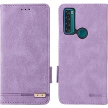 Gx Shop Tcl 20SE Kart Ekleme Deri Için Kılıf Folio Flip Case Tam Koruma (Yurt Dışından)