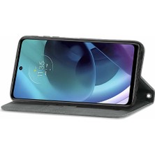 Gx Shop Moto G51 Aşk Cüzdan Fermuar Kordon Deri Kılıf Için Kılıf (Yurt Dışından)