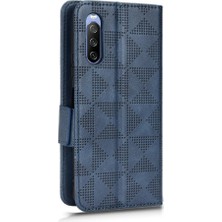 Gx Shop Sony Xperia 10 Iıı Için Kılıf Pu Deri Cüzdan Görüntüleme Standı 3 Kart Tutucu (Yurt Dışından)