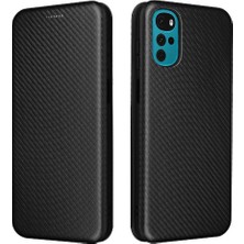 Gx Shop Motorola Moto G22 Manyetik Karbon Fiber ile Tam Koruma (Yurt Dışından)