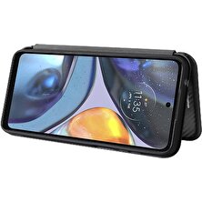 Gx Shop Motorola Moto G22 Manyetik Karbon Fiber ile Tam Koruma (Yurt Dışından)