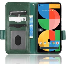 Gx Shop Google Piksel 5A 5g Flip Kapak Için Kılıf 3 Kart Tutucu Pu Deri Cüzdan (Yurt Dışından)