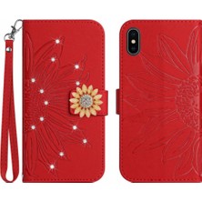 Gx Shop Iphone Xs Max Telefon Kılıfı Için Kılıf Darbeye Tpu Kabuk Pu Deri Flip (Yurt Dışından)