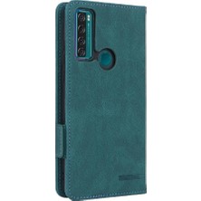 Gx Shop Tcl 20SE Kart Ekleme Deri Için Kılıf Folio Flip Case Tam Koruma (Yurt Dışından)