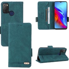 Gx Shop Kart ile Tcl 20E/20Y Deri Folio Flip Case Kart Ekleme Için Kılıf (Yurt Dışından)