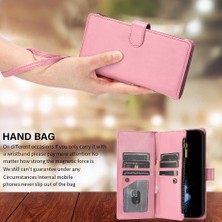 Gx Shop Samsung Galaxy A51 4g Için Kılıf Çanta Kapak Cüzdan Fermuar Kart Yuvaları Flip (Yurt Dışından)
