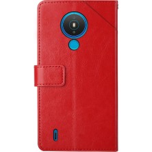 Gx Shop Nokia 1.4 Telefon Kılıfı Için Kickstand Dayanıklı Deri Cüzdan Kapak Çevirin (Yurt Dışından)