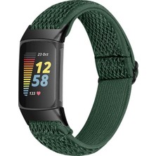 Markacase Fitbit Charge 6 Elastik Naylon Örgü Watch Kordon