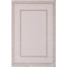 Artemis Halı Mina 09099b Krem Bej Çerçeve Desen Bambu Halı