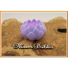 Mum Biblo Dekoratif Lotus Mumluk Lila Renk
