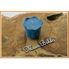 Mum Biblo Lale Mumluk Turkuaz Renk Dekoratif