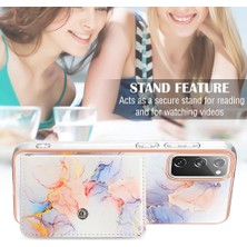 Bdt Shop Samsung Galaxy S20 Fe 5g/4g Ince Cüzdan Yumuşak Tpu Tampon Mermer (Yurt Dışından)