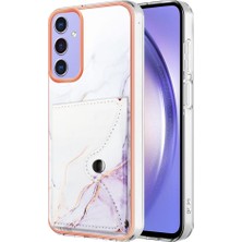 Bdt Shop Samsung Galaxy A05S Ince Cüzdan Yumuşak Tpu Tampon Kart Yuvaları Mermer (Yurt Dışından)