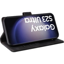 Bdt Shop Samsung Galaxy S23 Için Flip Case Ultra Kapak Kapak Cüzdan Deri Kılıf (Yurt Dışından)