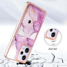 Bdt Shop Xiaomi Redmi Için Not 12 Pro 5g Mermer Yumuşak Tpu Tampon Ince Cüzdan (Yurt Dışından)