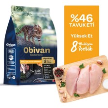 Obivan Low Grain Tavuk Etli Kedi Maması 1 kg