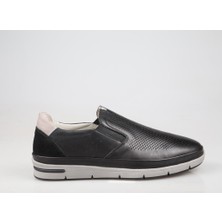 Komcero Komcero 4Y2151  Deri Siyah Erkek Günlük Ayakkabı