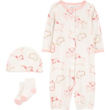 Kız Bebek Tulum Set 3'lü Paket