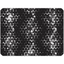 İlyuka 40X30CM Gaming Oyuncu Mousepad Kaymaz Kauçuk Taban Dikişli Kenar Geometric Shapes MP234030