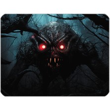 İlyuka 40X30CM Gaming Oyuncu Mousepad Kaymaz Kauçuk Taban Dikişli Kenar Creature Of Darkness MP284030