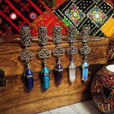 Ledong Shop C A6 Yedi Renkli Kristal Lok Boncukları, Dread Boncukları, Dreadlock Boncukları, Titanyum Kuvars, Kristal Dread Boncuğu, Saç Aksesuarları (Yurt Dışından)