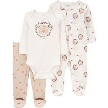 Erkek Bebek Tulum Body Pantolon Set 3'lü Paket