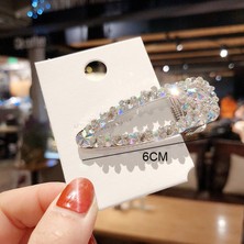 Ledong Shop C Gümüş Taş Kısa Taşlı Saç Tokası Kız Snap Saç Tokası Stick Hairpin Saç Stil Aksesuarları Kadınlar Kızlar Yeni Moda Kadın F5651 (Yurt Dışından)