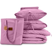 Sabia %100 Pamuk 62 Tel (155 Tc) 150X200+30 cm Lastikli Çarşaflı Çift Kişilik Nevresim Takımı