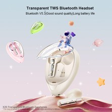 Unband Xundd X20 Şeffaf Tws Bluetooth Kulaklık Kablosuz Stereo Müzik Dokunmatik Kulaklık - Beyaz (Yurt Dışından)