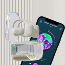 Unband C01 Bluetooth 5.3 Kulaklık Kemik Iletimli Kulak Asılı Müzik Kulaklığı - Pembe (Yurt Dışından)