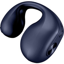 Unband V50 Tek Kulaklı Kulaklık Bluetooth Kablosuz Kemik Iletimli Klipsli Kulaklık Spor Koşu Kulaklık - Mavi (Yurt Dışından)