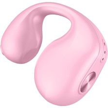 Unband V50 Tek Kulaklı Kulaklık Bluetooth Kablosuz Kemik Iletimli Klipsli Kulaklık Spor Koşu Kulaklık - Pembe (Yurt Dışından)
