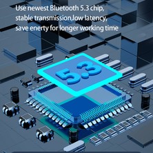 Unband B021 Kablosuz Bluetooth Kulaklık Şeffaf Tws Kulaklıklar Düşük Gecikmeli Kulaklıklar - Beyaz (Yurt Dışından)