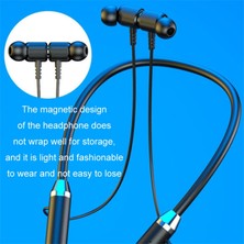 Unband Kablosuz Boyun Askılı Kulaklıklar Manyetik Spor Bluetooth Boyun Bantlı Kulaklıklar - Kırmızı (Yurt Dışından)