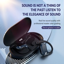 Unband LX03 Kablosuz Bluetooth Kemik Iletimli Kulaklık Stereo Müzik Kulak Kancası Spor Kulaklığı - Beyaz (Yurt Dışından)