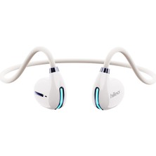 Unband Hıleo HI73 Açık Kulak Yönlü Hava Iletimi Serin Gece Işığı ile Spor Bluetooth Kulaklık Hd Çağrı Hafif Ağrısız Kulaklık - Beyaz (Yurt Dışından)