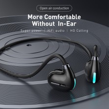 Unband Hıleo HI73 Açık Kulak Yönlü Hava Iletimi Serin Gece Işığı ile Spor Bluetooth Kulaklık Hd Çağrı Hafif Ağrısız Kulaklık - Beyaz (Yurt Dışından)